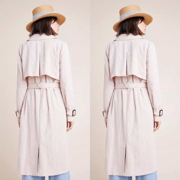 Anthropologie Blush Trench Coat - Picture 5 of 10